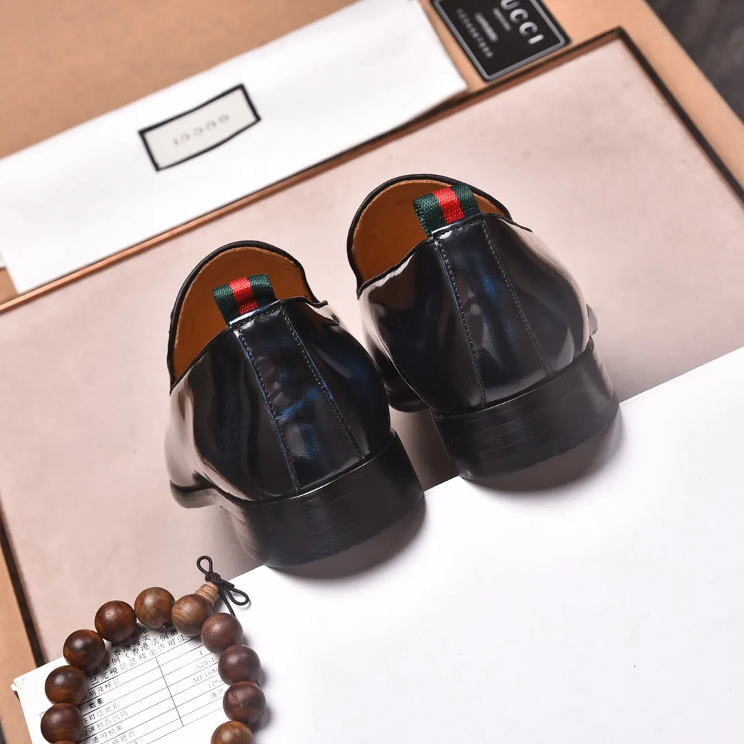 Men's shoes 💰540 📛📛Original (water-dyed cow lining) GUCCI official website formal shoes🌀 Italian 🇮🇹Imported cowhide➕Top imported water-dyed cowhide lining💋Finely handmade Original bottom, the real thing looks better when photographed in person Standard size 38-44